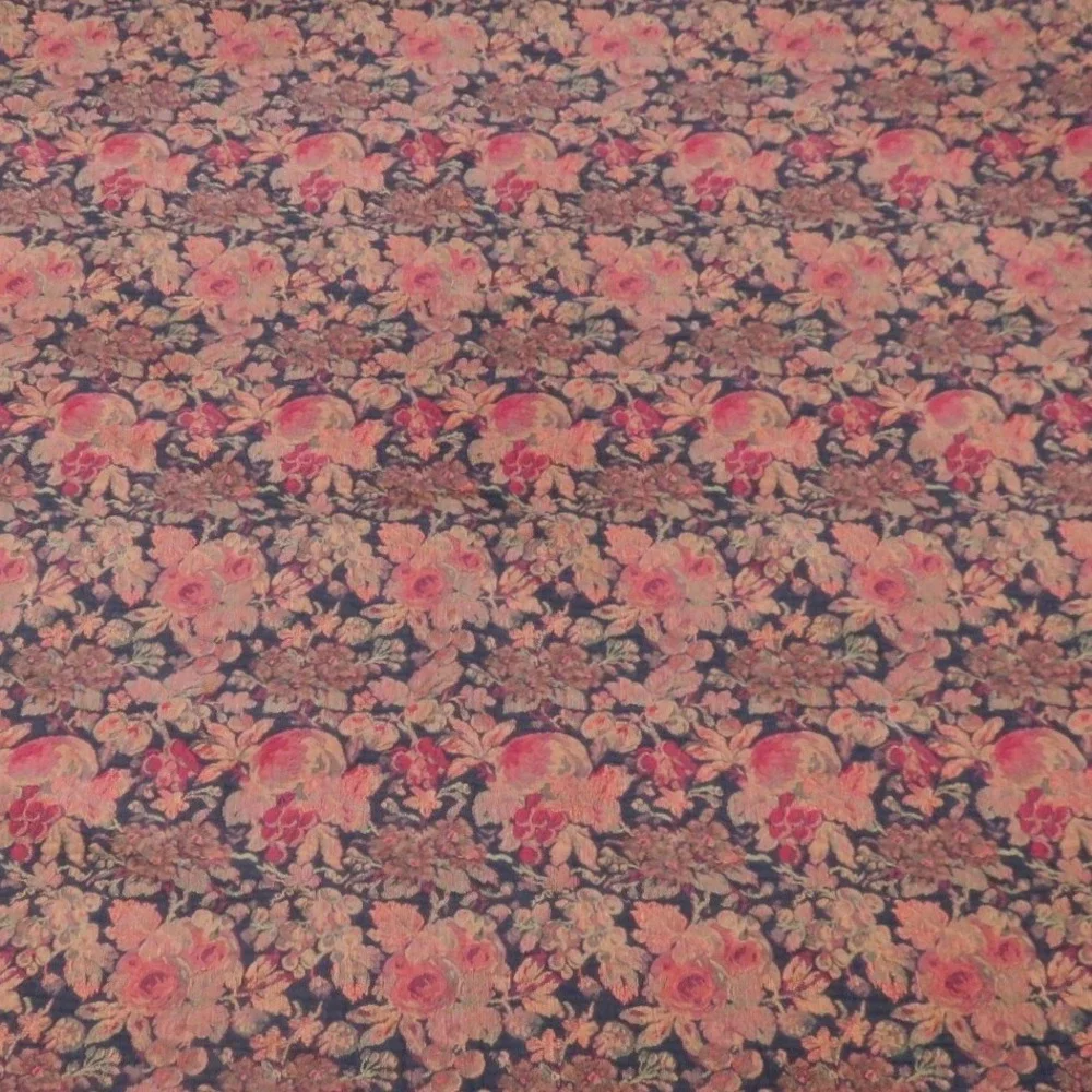 XOCHI Floral Fruit Tapestry Tablecloth 100% Cotton Terracotta‎ 52